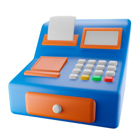 Cashier Machine  3D Icon