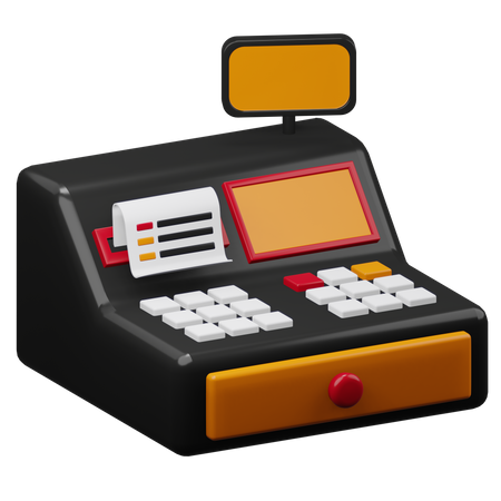 Cashier Machine  3D Icon