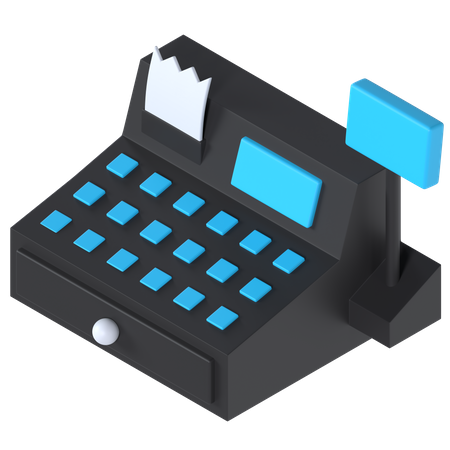 Cashier Machine  3D Icon