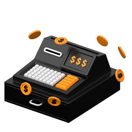 Cashier Machine  3D Icon