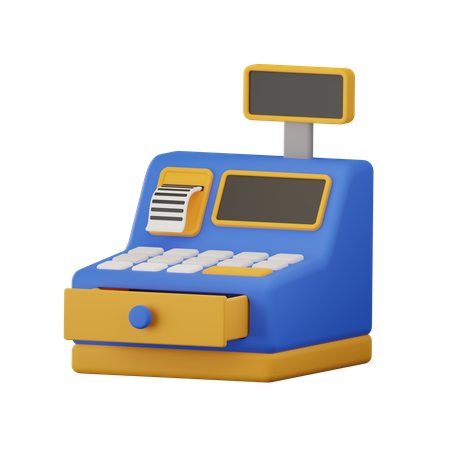 Cashier Machine  3D Icon