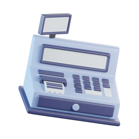 Cashier Machine  3D Icon