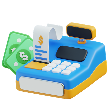 Cashier Machine  3D Icon