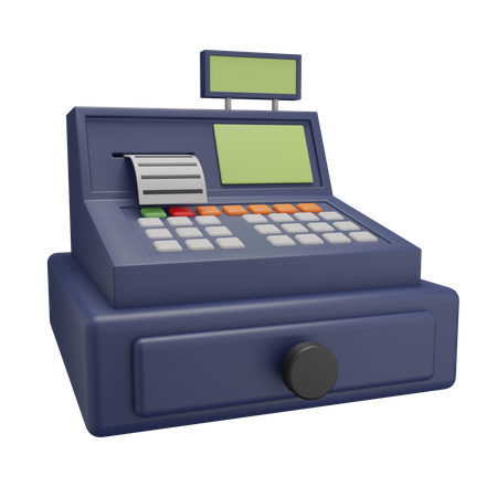 Cashier machine  3D Illustration