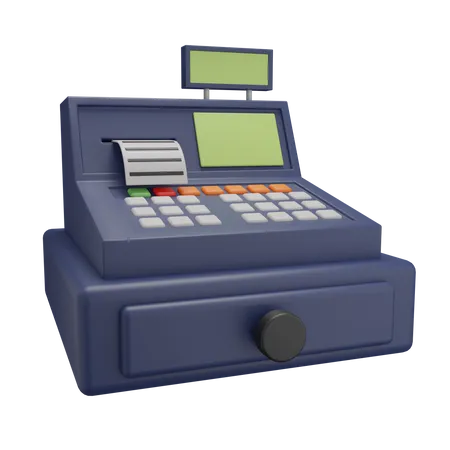 Cashier machine  3D Illustration