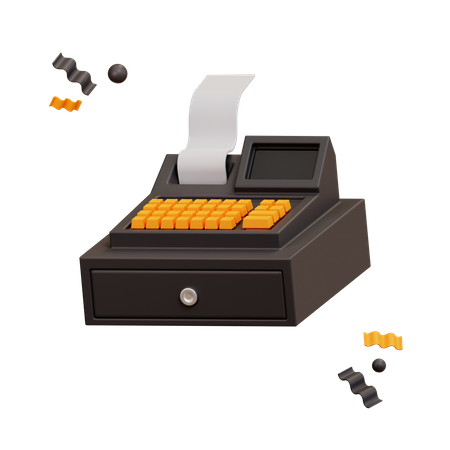 Cashier Machine  3D Illustration