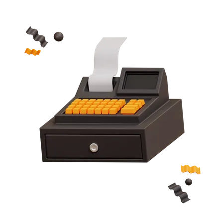 Cashier Machine  3D Illustration