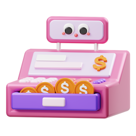 Cashier Machine  3D Illustration