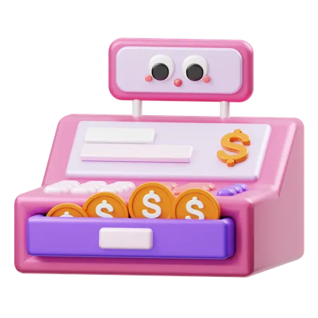 Cashier Machine  3D Illustration