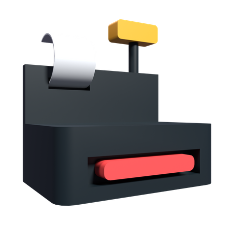 Cashier Machine  3D Illustration