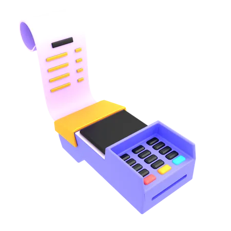 Cashier Machine  3D Illustration