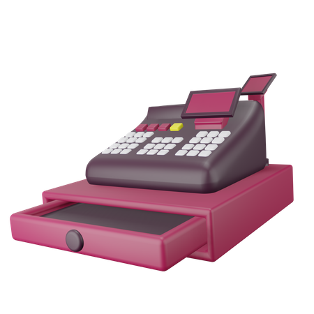 Cashier Machine  3D Illustration