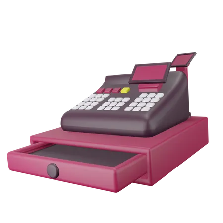 Cashier Machine  3D Illustration