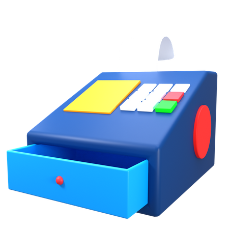 Cashier Machine  3D Illustration