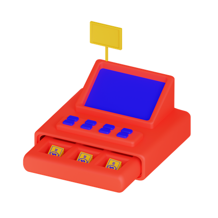 Cashier Machine  3D Illustration