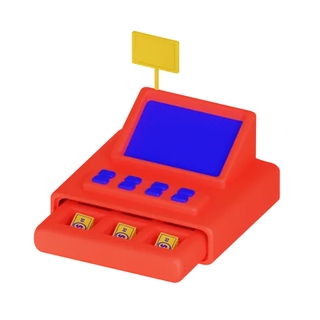 Cashier Machine  3D Illustration