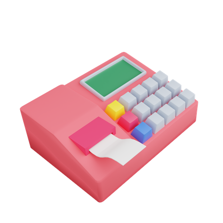 Cashier Machine  3D Illustration