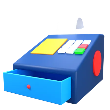 Cashier Machine 3D Illustration