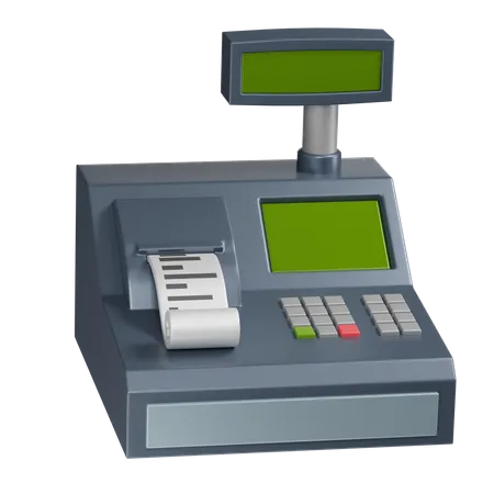 Cashier Machine 3D Illustration