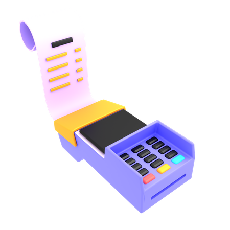 Cashier Machine  3D Illustration