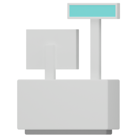Cashier Machine 3D Icon