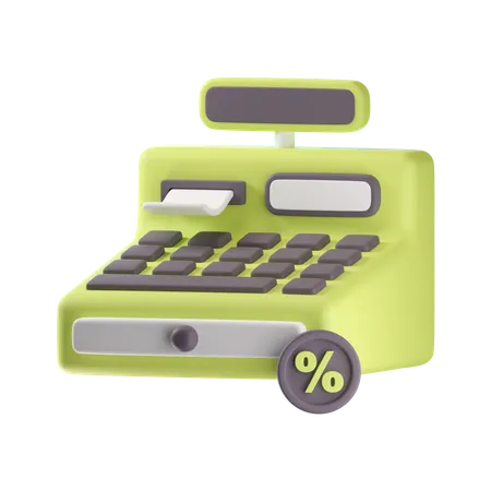 Cashier Machine 3D Icon