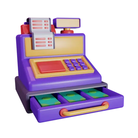 Cashier Machine 3 D Icon Suitable For Asset Finance Web Icon Digital Products Etc 3D Icon