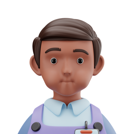 Cashier Man  3D Icon