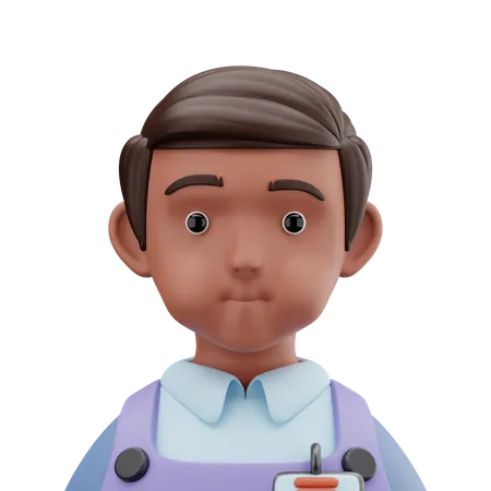 Cashier Man  3D Icon