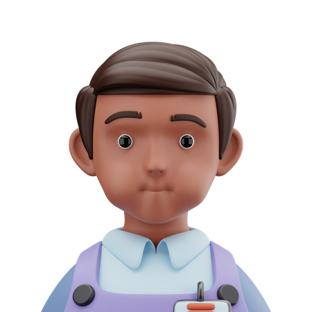 Cashier Man  3D Icon
