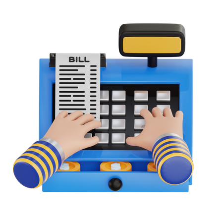 Cashier Payment  3D Icon