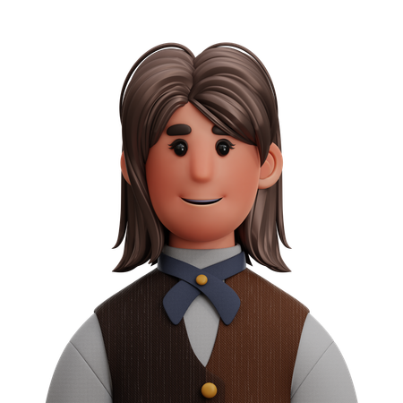 CASHIER WOMAN  3D Icon