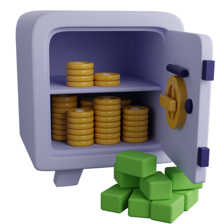 Casier à argent  3D Icon