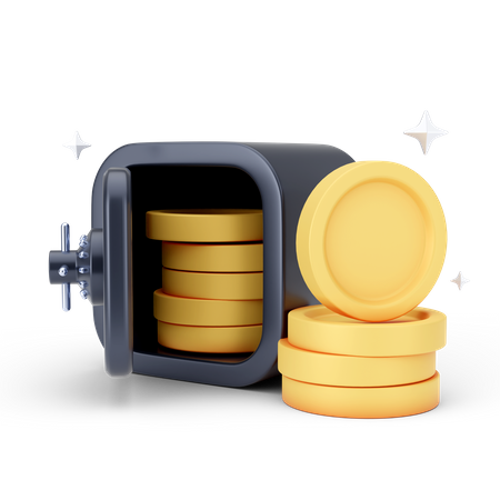 Casier à argent  3D Icon