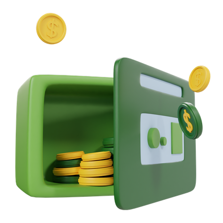 Casier bancaire  3D Icon