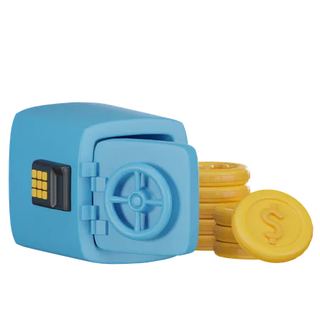 Casier bancaire  3D Icon