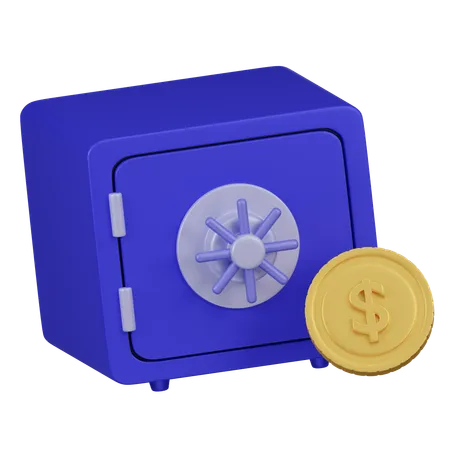 Casier bancaire  3D Icon