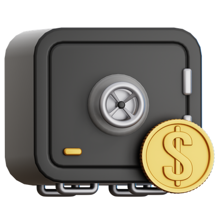 Casier bancaire  3D Icon