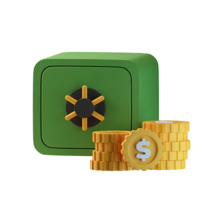 Casier bancaire  3D Icon