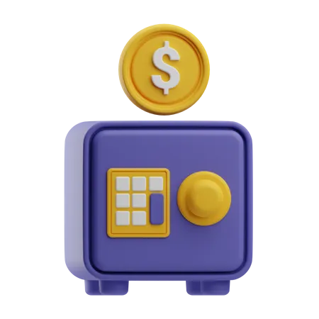 Casier bancaire  3D Icon