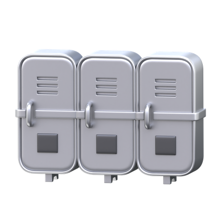 Casiers  3D Icon