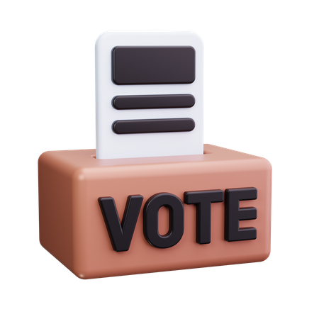 Casilla electoral  3D Icon