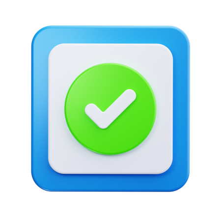 Casilla de verificación  3D Icon