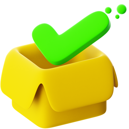 Casilla de verificación  3D Icon