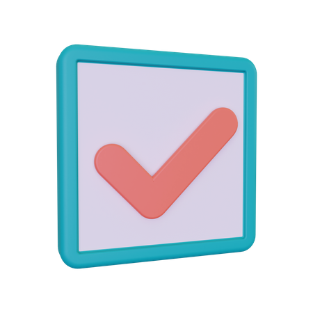 Casilla de verificación  3D Icon