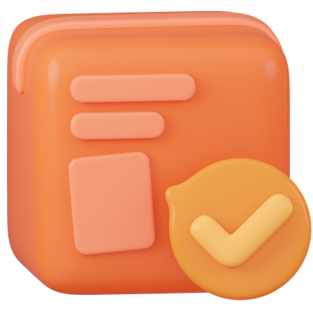 Casilla de verificación  3D Icon