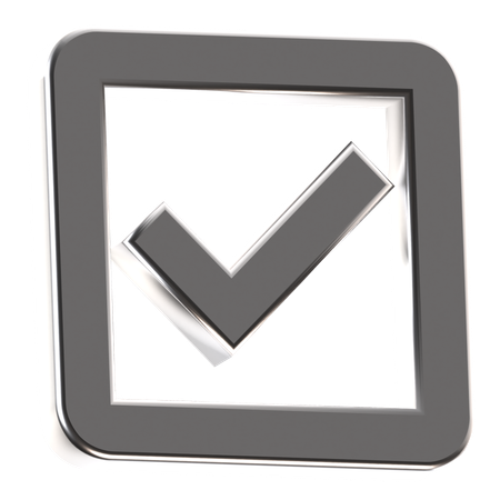 Casilla de verificación  3D Icon