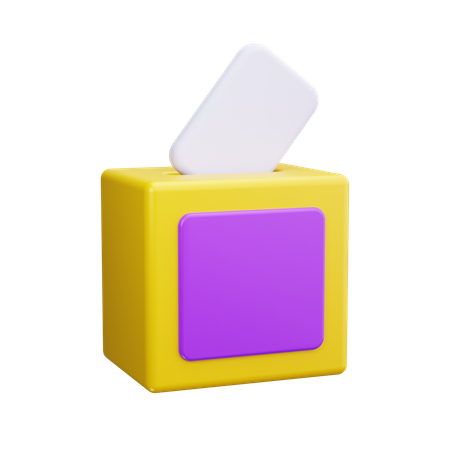 Urna de votación  3D Icon