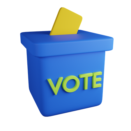 Urna de votación  3D Icon