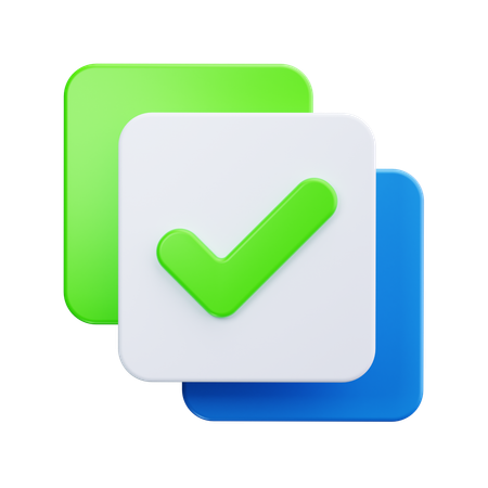 Casilla marcada  3D Icon